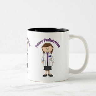 Künftiger Kinderarzt Little Girl Zweifarbige Tasse