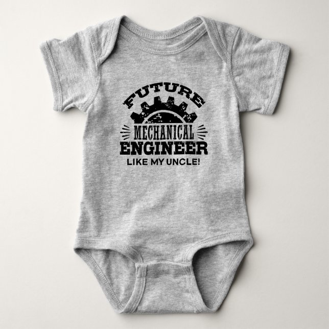 Künftiger Maschinenbauingenieur wie mein Onkel Baby Strampler (Vorderseite)