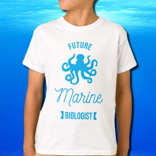 Künftiger Meeresbiologe - Octopus - weiß T-Shirt (Von Creator hochgeladen)