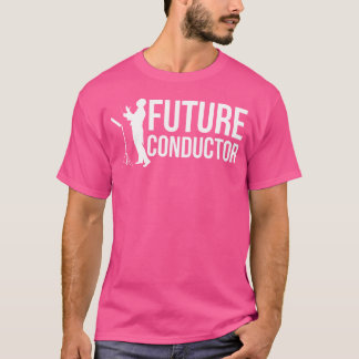 Künftiger Musiker mit Baton für Musik T-Shirt