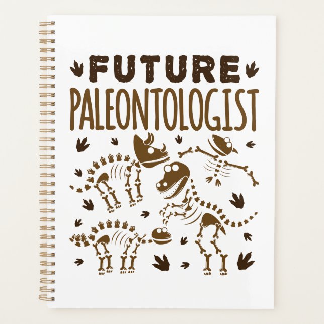 Künftiger Paläontologe Paläontologie Dinosaurier K Planer (Vorderseite)