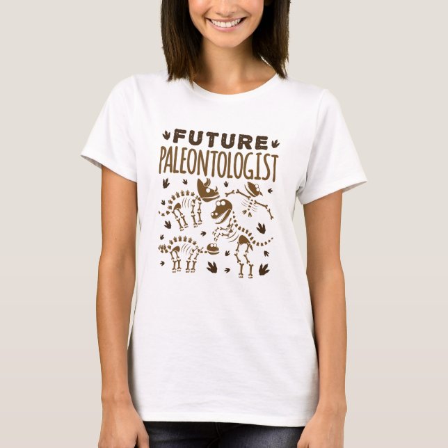 Künftiger Paläontologe Paläontologie Dinosaurier K T-Shirt (Vorderseite)