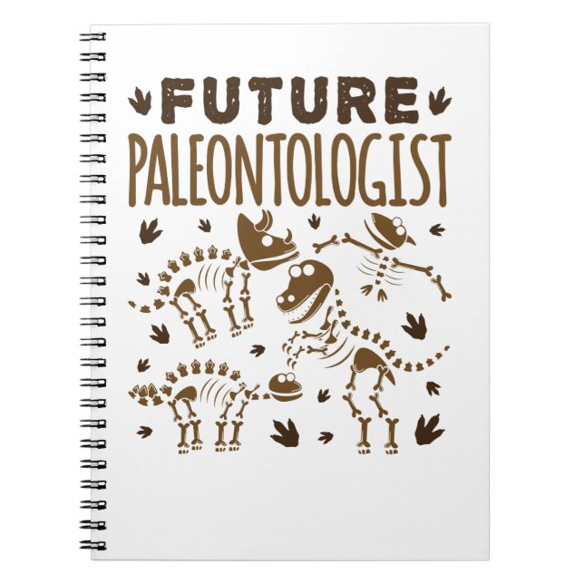 Künftiger Paläontologe Paläontologie Dinosaurierkn Notizblock (Vorderseite)