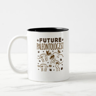 Künftiger Paläontologe Paläontologie Dinosaurierkn Zweifarbige Tasse