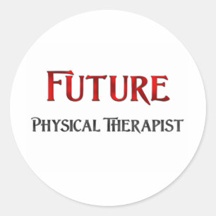 Künftiger Physiotherapeut Runder Aufkleber