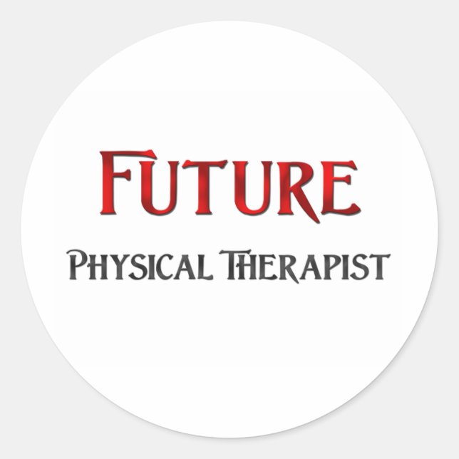 Künftiger Physiotherapeut Runder Aufkleber (Vorderseite)