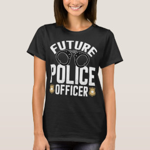 Künftiger Polizeibeamter Funny Costume Polizisten T-Shirt