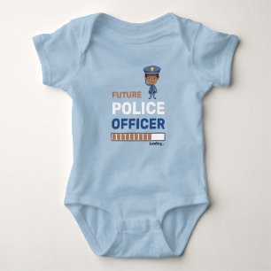Künftiger Polizeibeamter Loading Stilvoll Personal Baby Strampler