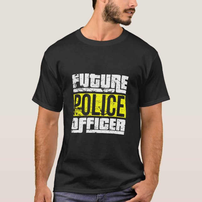 Künftiger Polizeibeamter T-Shirt (Vorderseite)