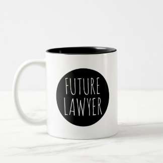 Künftiger Rechtsanwalt // Karriereberuf Zweifarbige Tasse