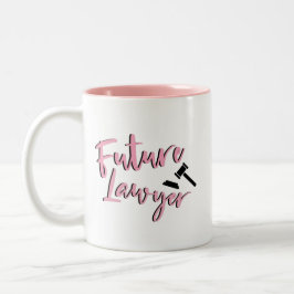 Künftiger Rechtsanwalt // Karriereberuf Zweifarbige Tasse