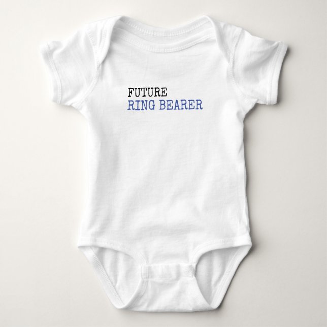 Künftiger Ring Bearer Wedding Baby Bodysuit Baby Strampler (Vorderseite)