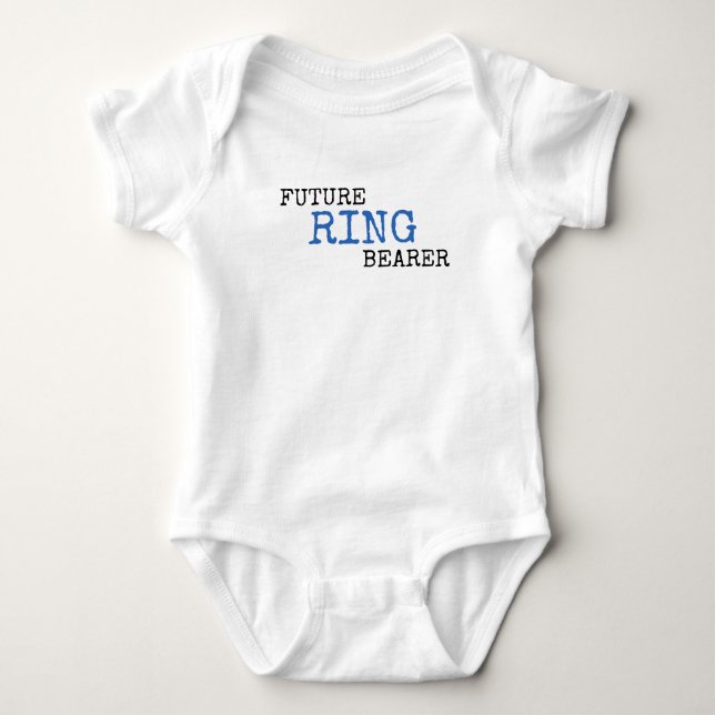 Künftiger Ring Bearer Wedding Baby Bodysuit Strampler (Vorderseite)