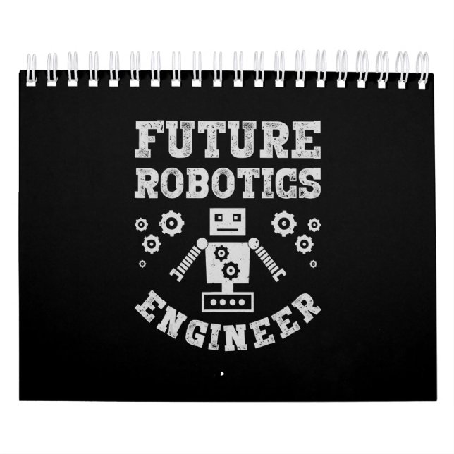 Künftiger Robotik-Ingenieur Funny Robot Engineerin Kalender (Titelbild)