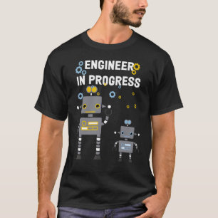 Künftiger Robotik Roboter-Ingenieur in Fortschritt T-Shirt