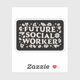 Künftiger Sozialarbeiter Aufkleber
