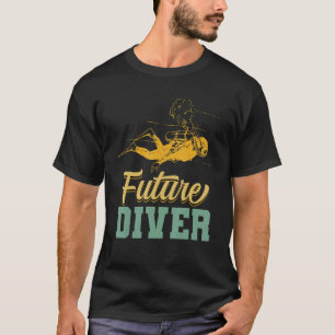 Künftiger Taucher Scuba Diving Aquaholic Scuba Div T-Shirt