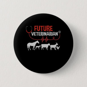Künftiger Tierarzt Button