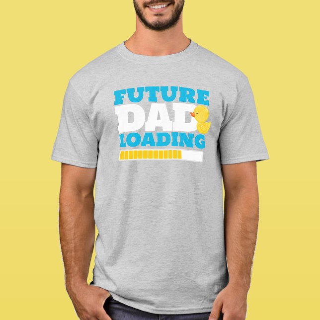 Künftiger Vater, der Gummiente beladen soll T-Shirt (Rubber Duck Future Dad Loading Baby Shower T-Shirt for the Dad to Be)