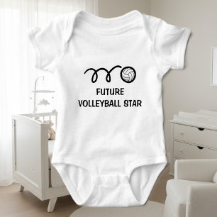 Künftiger Volleyballspieler   Niedliche Babykleidu Baby Strampler