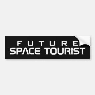 Künftiger Weltraumtourismus lustiger Autoaufklebe Autoaufkleber