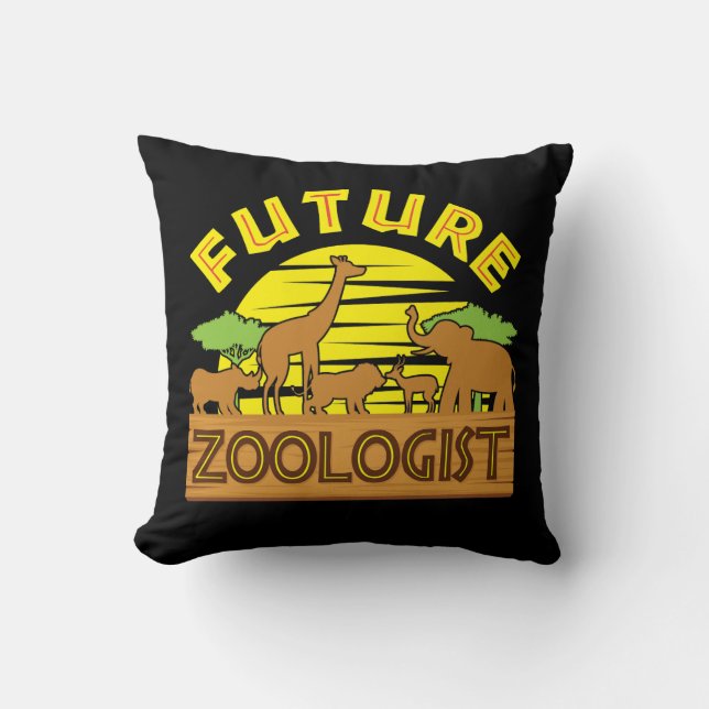 Künftiger Zoologe Kissen (Vorderseite)