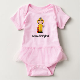 Künftiges Feuerwehrmädchen Baby Strampler