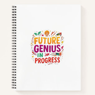 Künftiges Genie in Arbeit Fantastisch Motivieren Notizbuch