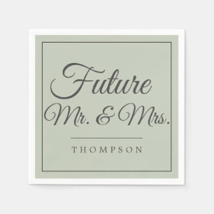 Künftiges Grünbuch von Herrn & Frau Engagement Par Serviette