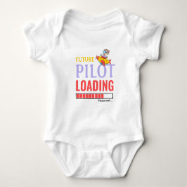 Künftiges Pilotladung Funny Personalisiert Unisex Baby Strampler
