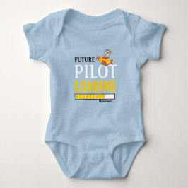 Künftiges Pilotladung Funny Personalisiert Unisex Baby Strampler