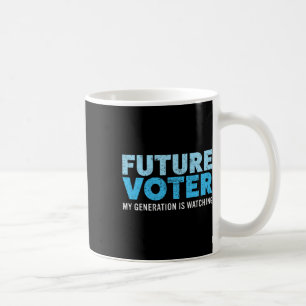 Künftiges Shirt der Wähler hält sich politisch für Kaffeetasse