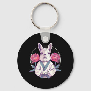 Kung Fu Alpaka Lotus Judo Jiu-Jitsu Kampfsport Schlüsselanhänger