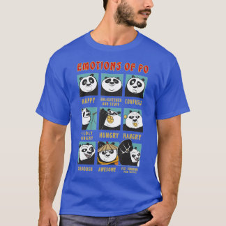 Kung Fu Bär Emotionen von Po Porträt Grid Geschenk T-Shirt