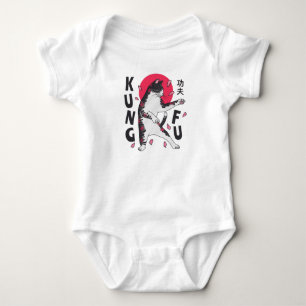 Kung Fu Cat Baby Strampler