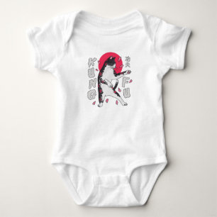 Kung Fu Cat Baby Strampler