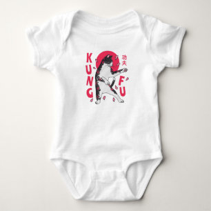 Kung Fu Cat Baby Strampler