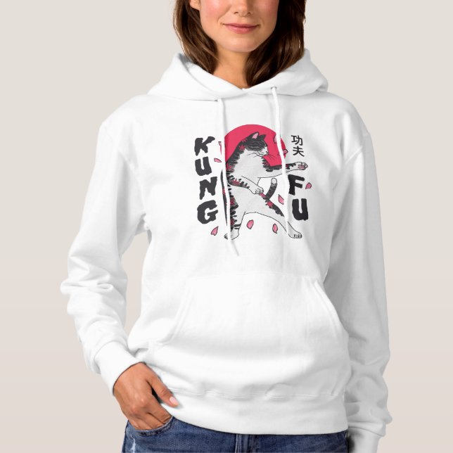 Kung Fu Cat Hoodie (Vorderseite)