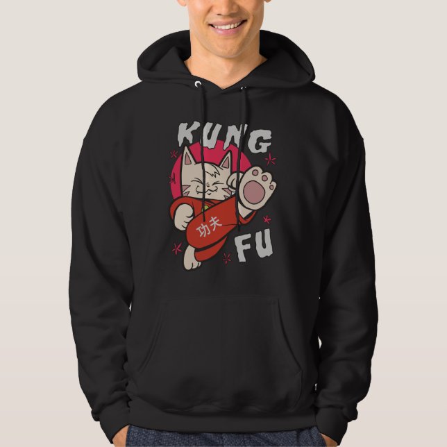 Kung Fu Cat Hoodie (Vorderseite)