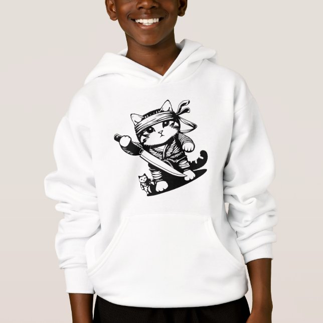 Kung Fu Cat Hoodie (Vorderseite)