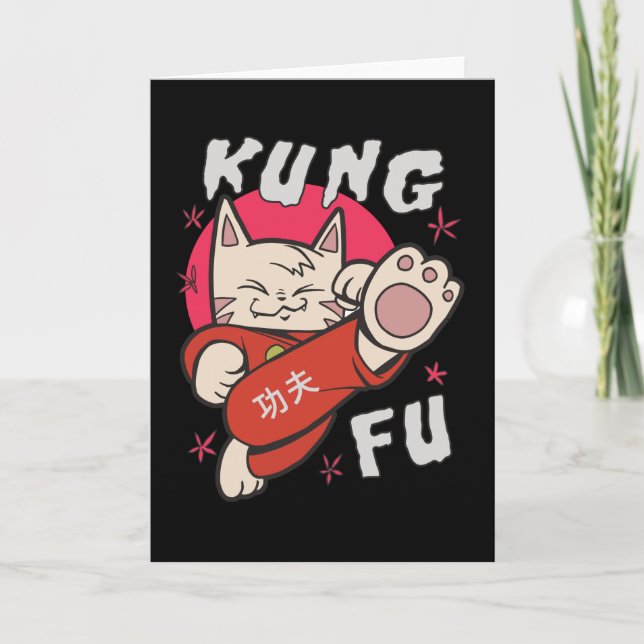 Kung Fu Cat Karte (Vorderseite)
