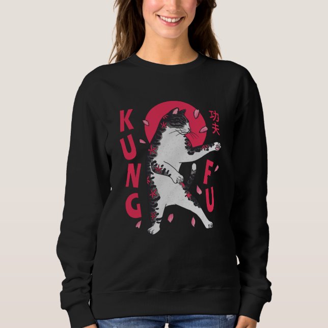 Kung Fu Cat Sweatshirt (Vorderseite)
