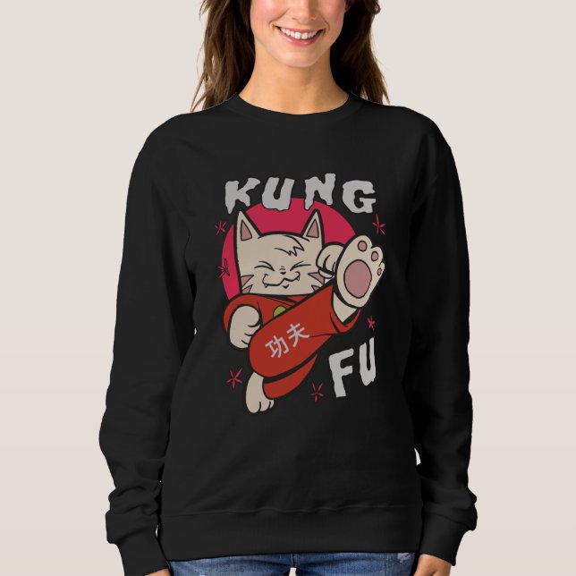 Kung Fu Cat Sweatshirt (Vorderseite)