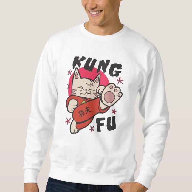 Kung Fu Cat Sweatshirt (Vorderseite)