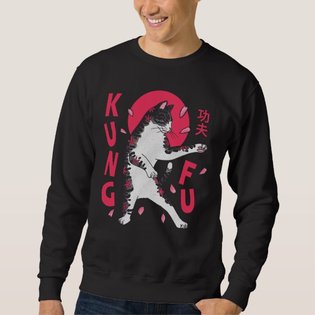 Kung Fu Cat Sweatshirt (Vorderseite)