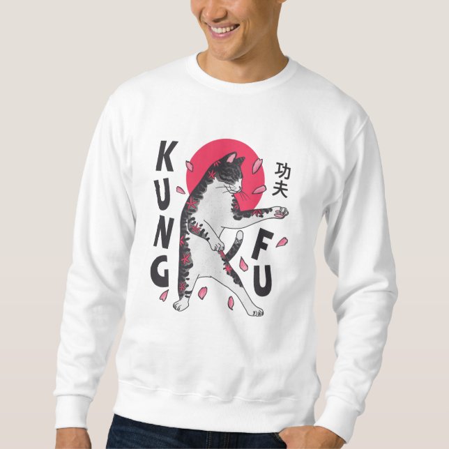 Kung Fu Cat Sweatshirt (Vorderseite)