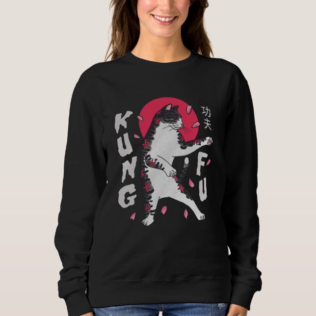 Kung Fu Cat Sweatshirt (Vorderseite)