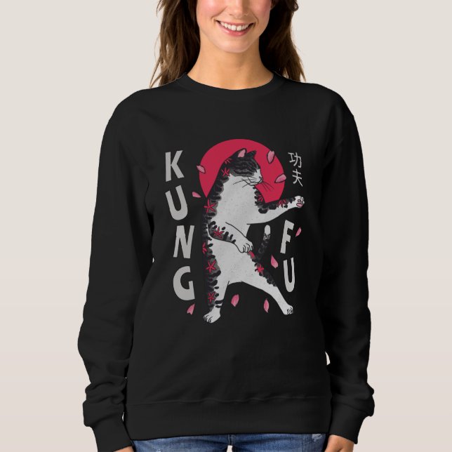 Kung Fu Cat Sweatshirt (Vorderseite)