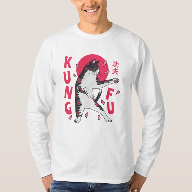 Kung Fu Cat T-Shirt (Vorderseite)