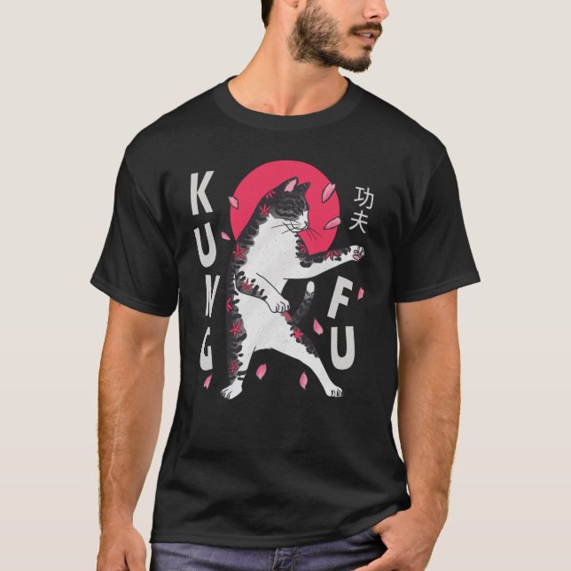 Kung Fu Cat T-Shirt (Vorderseite)